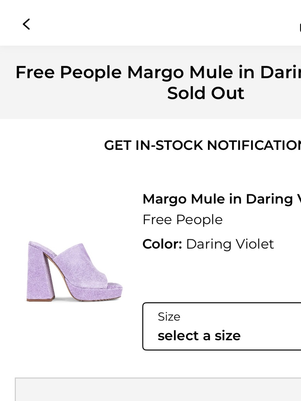 New Free People Margot mule - Picture 3 of 3